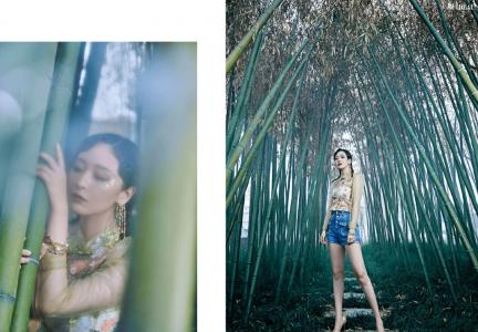 李曼可爱俏皮丸子头写真图片第4张