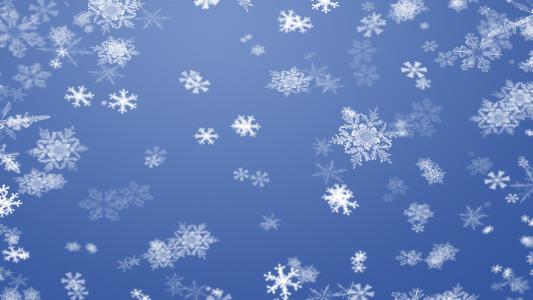 蓝白素雅雪花纹理图片电脑壁纸第3张