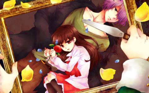 Ib恐怖美术馆少女桌面壁纸第5张