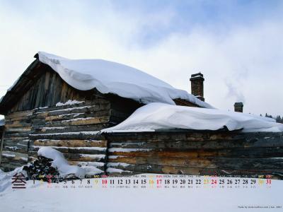 美丽雪景风光壁纸之2013年3月日历壁纸【2】第5张