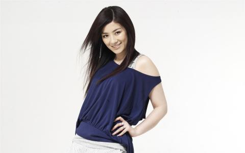 上海美女演员黄奕靓丽写真高清手机壁纸第3张