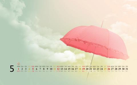 2013年5月唯美风景日历壁纸第0张