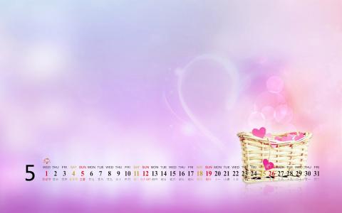 2013年5月唯美风景日历壁纸第1张