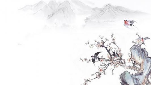 高清重阳节电脑桌面壁纸之中国风手绘第1张