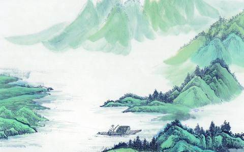 高清重阳节电脑桌面壁纸之中国风手绘第3张