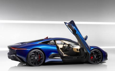 最新款跑车捷豹C-X75概念跑车高清电脑壁纸第2张