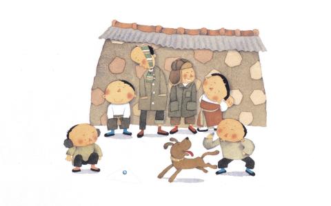 手绘儿童趣事图片创意设计桌面壁纸第1张