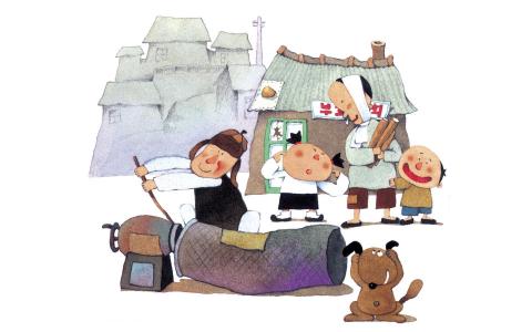 手绘儿童趣事图片创意设计桌面壁纸第2张