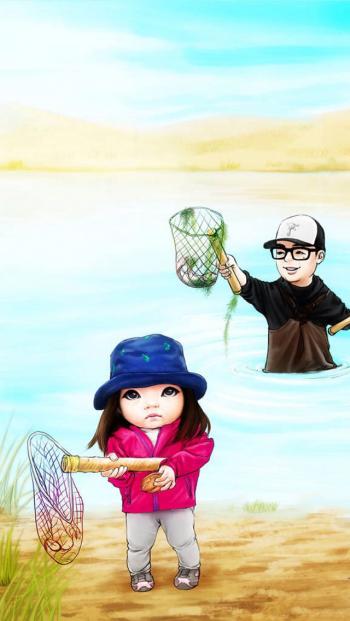 爸爸去哪儿Q版高清手机壁纸第1张