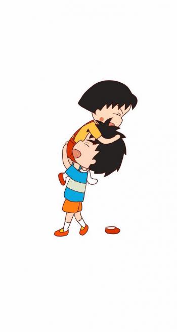 可爱樱桃小丸子可爱卡通人物高清手机壁纸744*1392第4张