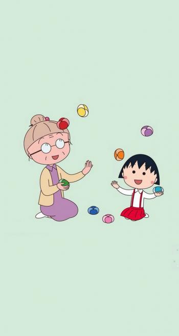 可爱樱桃小丸子可爱卡通人物高清手机壁纸744*1392第6张