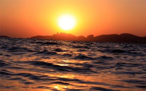 都市唯美绚丽夕阳美景手机壁纸第6张