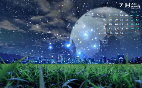 最新最流行养眼星空背景的唯美十二星座卡通系列桌面壁纸高清（1）第4张