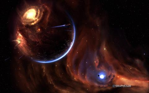 精选唯美太空绚丽多彩璀璨星空宇宙高清图片电脑桌面壁纸下载第一辑第6张