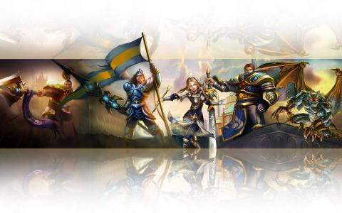 3D电子竞技场战网游英雄联盟高清桌面壁纸第一辑第5张