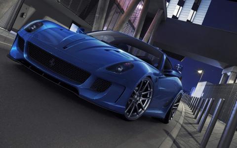 高清汽车图片意大利跑车Ferrari宽屏电脑桌面壁纸第2张