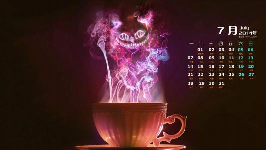 2014年7月日历创意可爱狗狗图片高清电脑桌面壁纸第6张