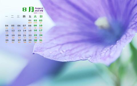 2014年8月日历第3张