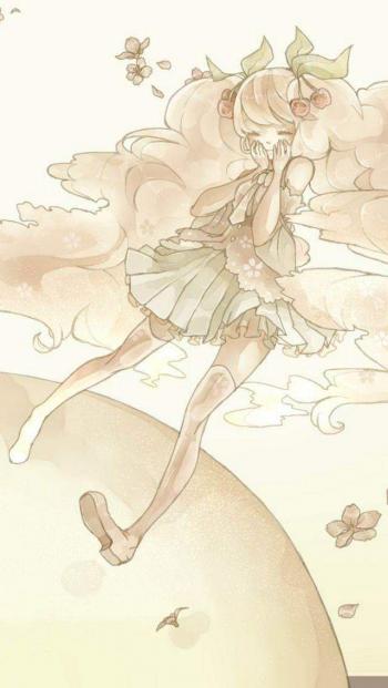 唯美小清晰养眼手绘插画iPhone5S高清手机壁纸第5张