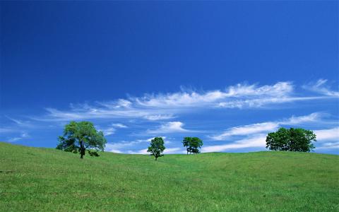 2015年1月日历壁纸唯美好看的蓝天白云自然风景图片合集第5张
