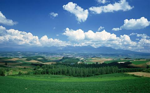 2015年1月日历壁纸唯美好看的蓝天白云自然风景图片合集第6张