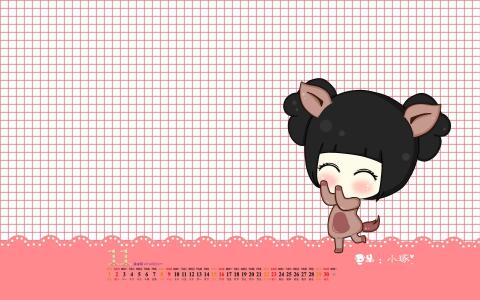可爱女生创意手机壁纸图片第4张