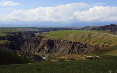 高清美景湖北恩施鹤峰屏山峡谷河水清澈见底图片第4张