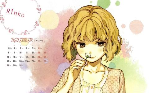 可爱女生创意手机壁纸图片第3张