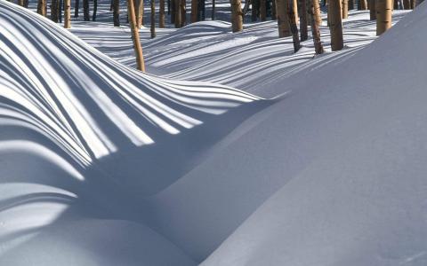 白雪皑皑唯美的冬季风光高清电脑桌面壁纸图片(一)第1张
