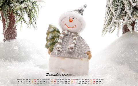 可爱堆雪人图片壁纸电脑桌面第0张