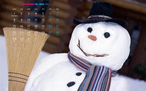 可爱堆雪人图片壁纸电脑桌面第3张