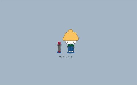 大红色卡通可爱图片手机壁纸下载第1张