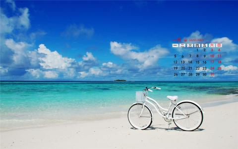 2014年12月日历壁纸海天一色的美丽大海高清图片合集(二)第3张