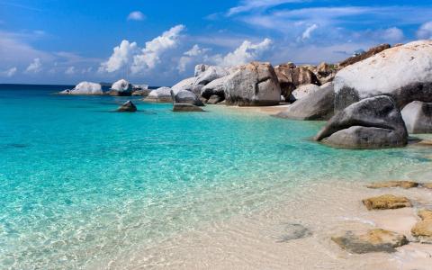 蓝色的大海高清图片合集宽屏电脑桌面壁纸下载第一辑第2张