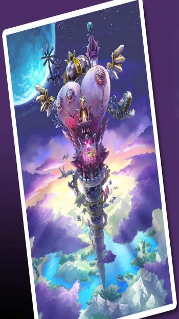 紫色的唯美风景非主流图片手机壁纸第2张