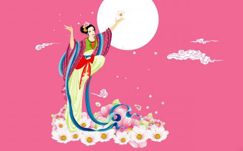 中秋节嫦娥奔月素材壁纸图片 第三辑第0张