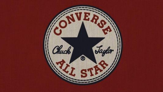 精选匡威converse经典红色帆布鞋标志非主流图片桌面壁纸下载（1）第0张