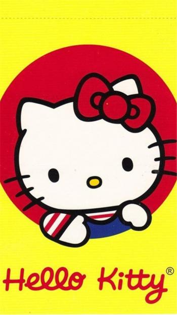 女生最爱日本凯蒂猫holle kitty萌萌的苹果手机高清壁纸下载第2张