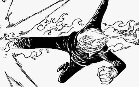 《海贼王》黑白漫画桌面壁纸下载第3张
