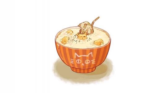 高清蛋糕美味甜点手绘插画桌面壁纸下载第5张