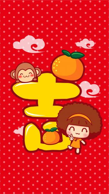 2016猴年可爱摩丝摩丝手机壁纸第5张