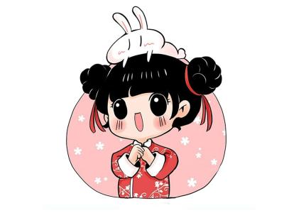 可爱女生创意手机壁纸图片第1张