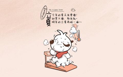 最热门辛巴狗24节气文字漫画电脑桌面壁纸第二辑第0张