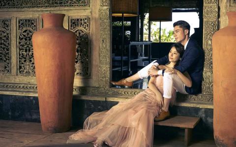 霍建华林心如婚纱照图片桌面壁纸第5张