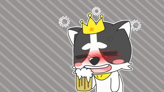 二哈米迦micha卡通桌面壁纸第0张