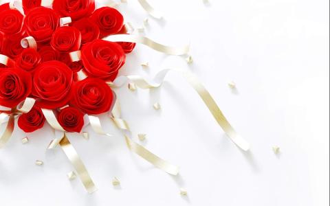浪漫七夕情人节玫瑰花唯美图片壁纸下载第2张