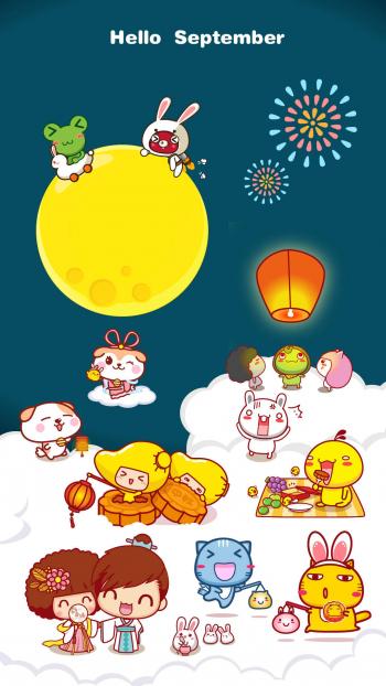 中秋节月饼甜美美食精选高清平板壁纸图片大全第0张