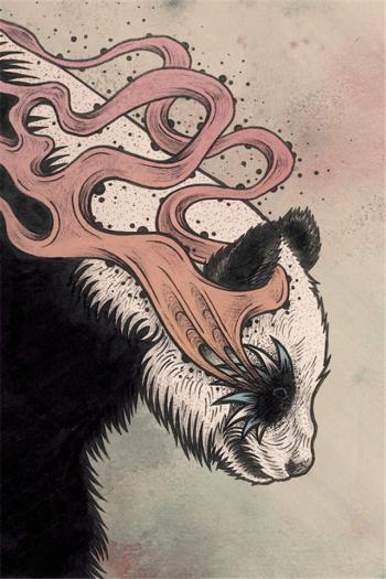 高清魔幻动物奇异插画风格手机壁纸第5张