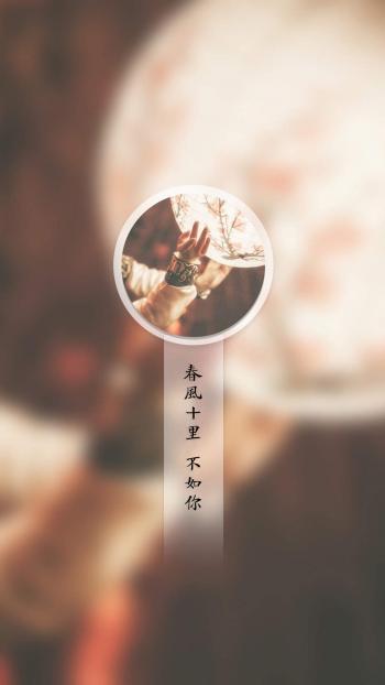 春风十里不如你唯美意境图片手机壁纸第3张