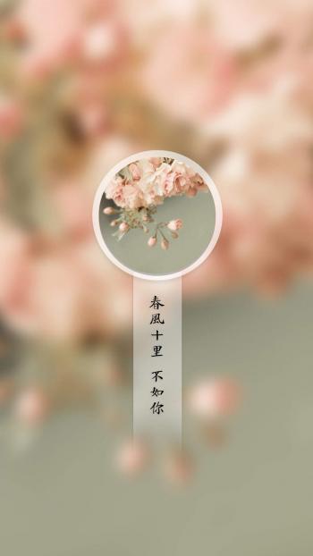 春风十里不如你唯美意境图片手机壁纸第4张